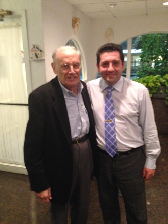 Owner Angelo Mitsotakis with late Maryland Senator Leonard H. Teitelbaum